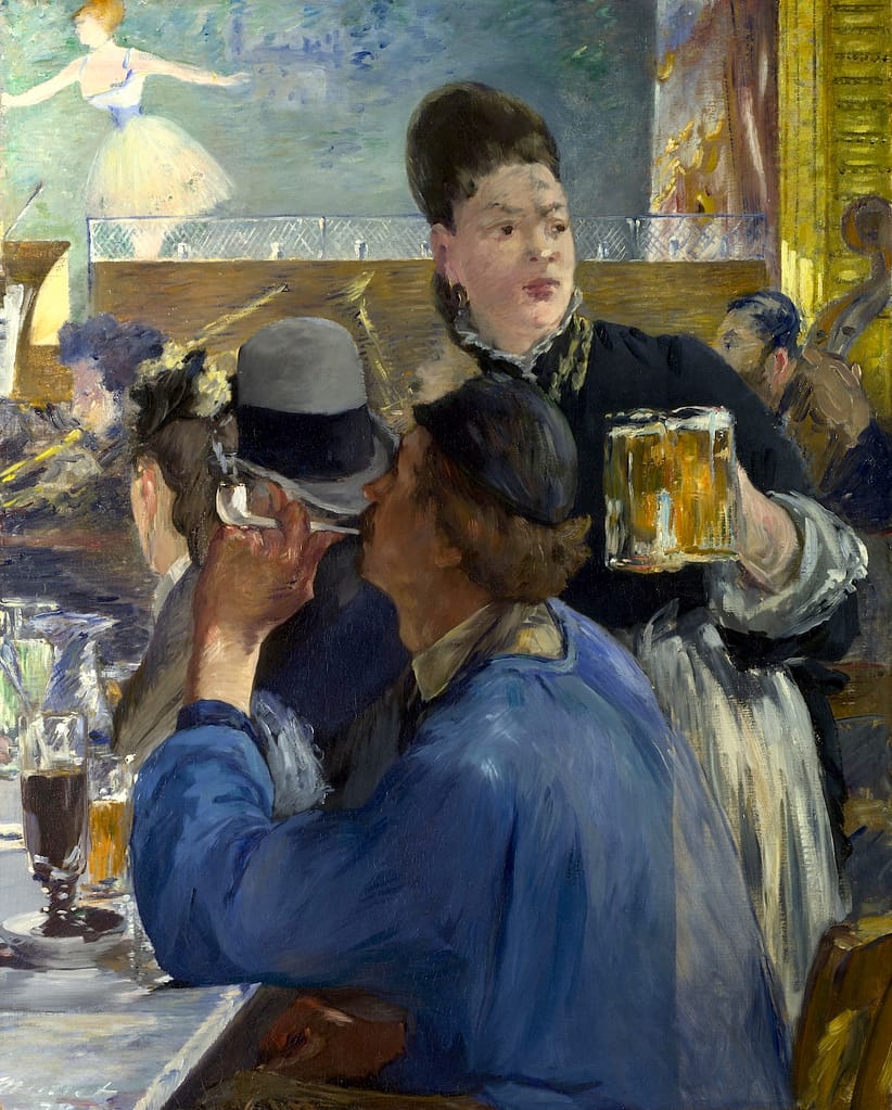 Ecke eines Café-Konzerts, 1878-1880 von Édouard Manet, National Gallery, London